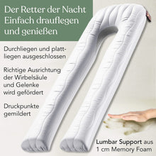Laden Sie das Bild in den Galerie-Viewer, Komfortkissen VISCO XXL mit Bezug Baumwolle