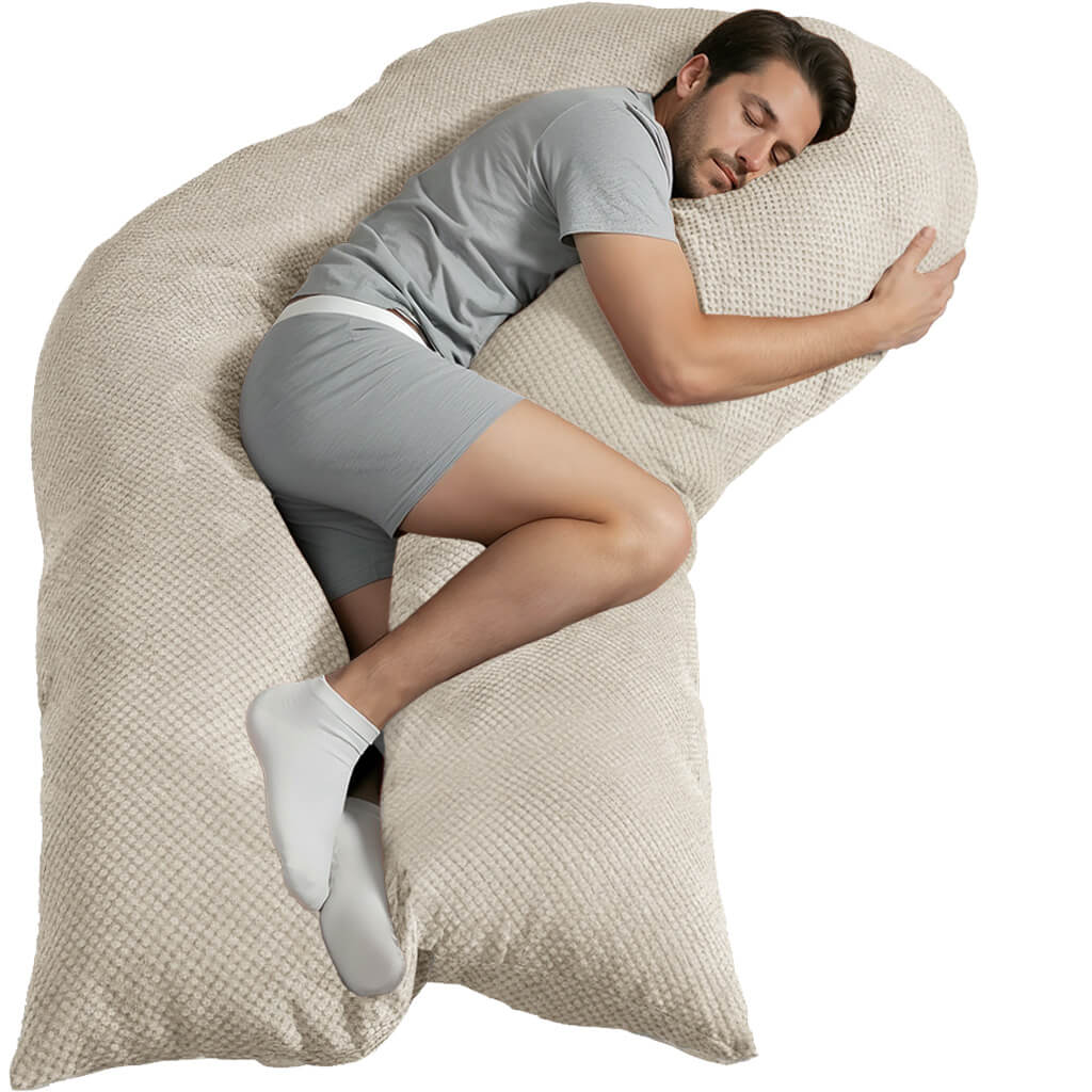 Visco XXL PRO Seitenschläferkissen mit Bezug Deluxe