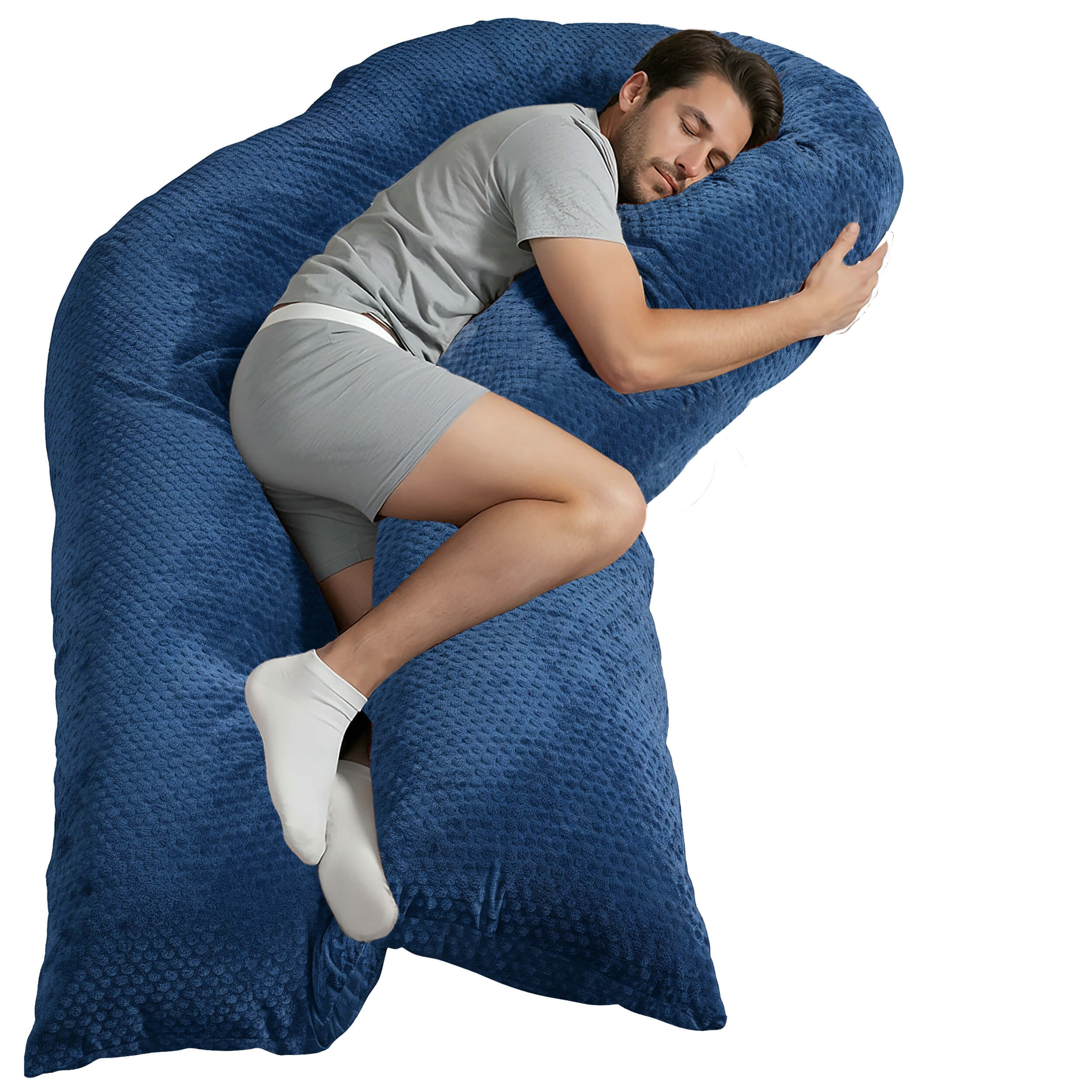 Visco XXL PRO Seitenschläferkissen mit Bezug Deluxe