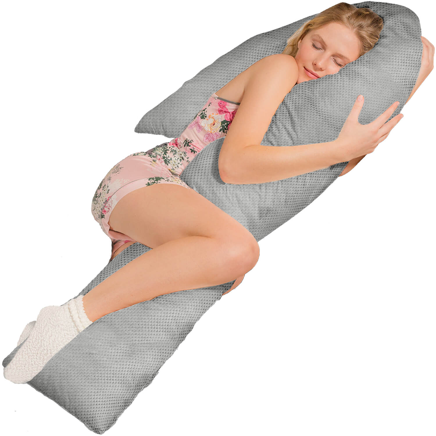 Seitenschläferkissen VISCO J mit Bezug Deluxe