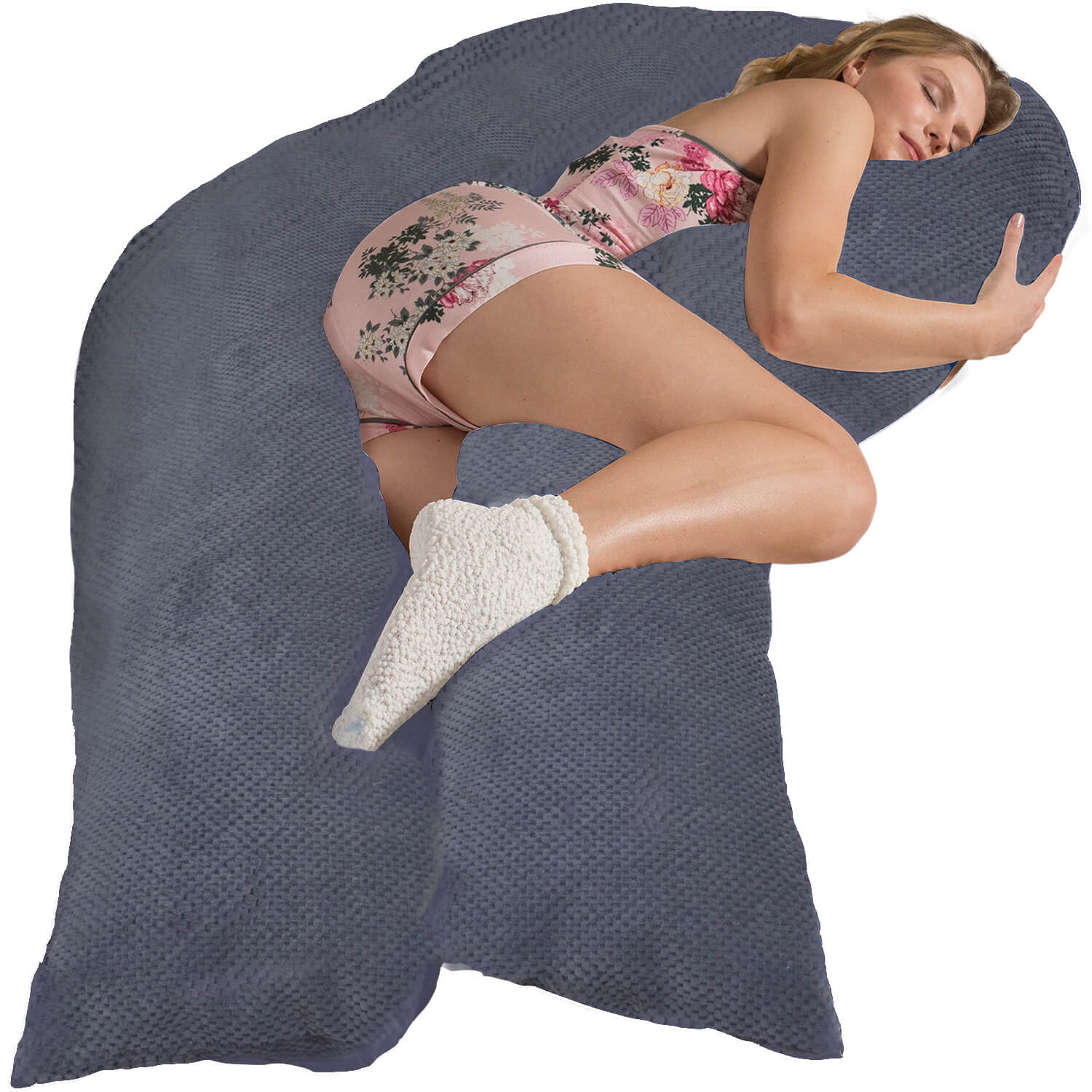 Seitenschläferkissen VISCO XXL mit Bezug Deluxe