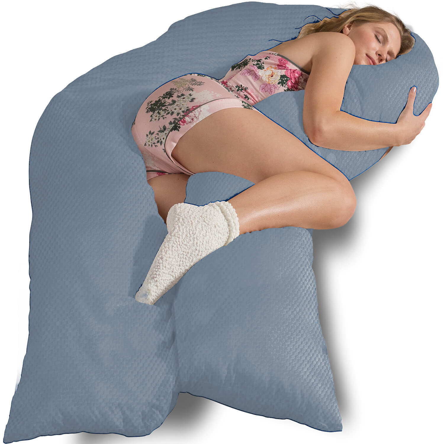 Seitenschläferkissen VISCO XXL mit Bezug Deluxe