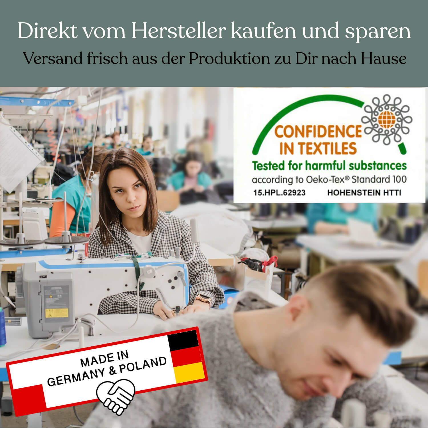 Komfortkissen VISCO XXL mit Bezug Deluxe