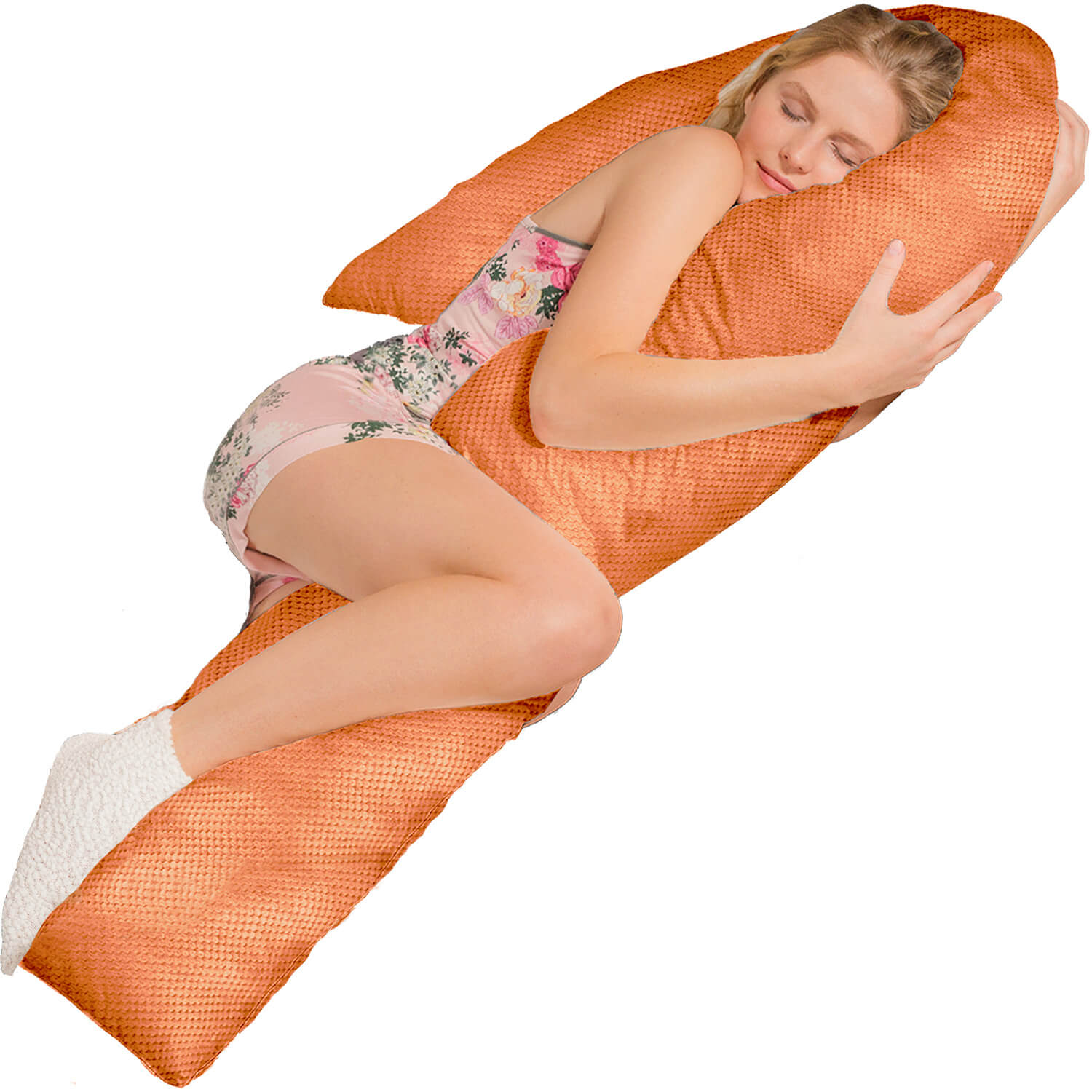Seitenschläferkissen VISCO J mit Bezug Deluxe
