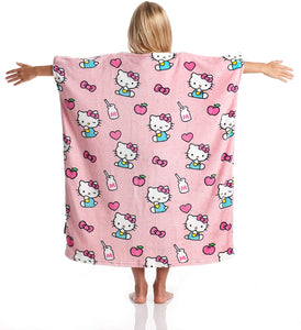 Kuscheldecke für Kids zum anziehen MOMONGA HELLO KITTY 90x80 cm - 