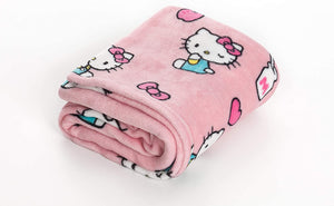 Kuscheldecke für Kids zum anziehen MOMONGA HELLO KITTY 90x80 cm - 