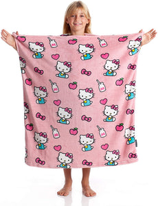 Kuscheldecke für Kids zum anziehen MOMONGA HELLO KITTY 90x80 cm - 