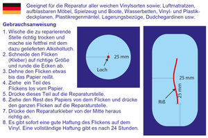 Quick Reparatur Set Flicken für das Wasserbett - 