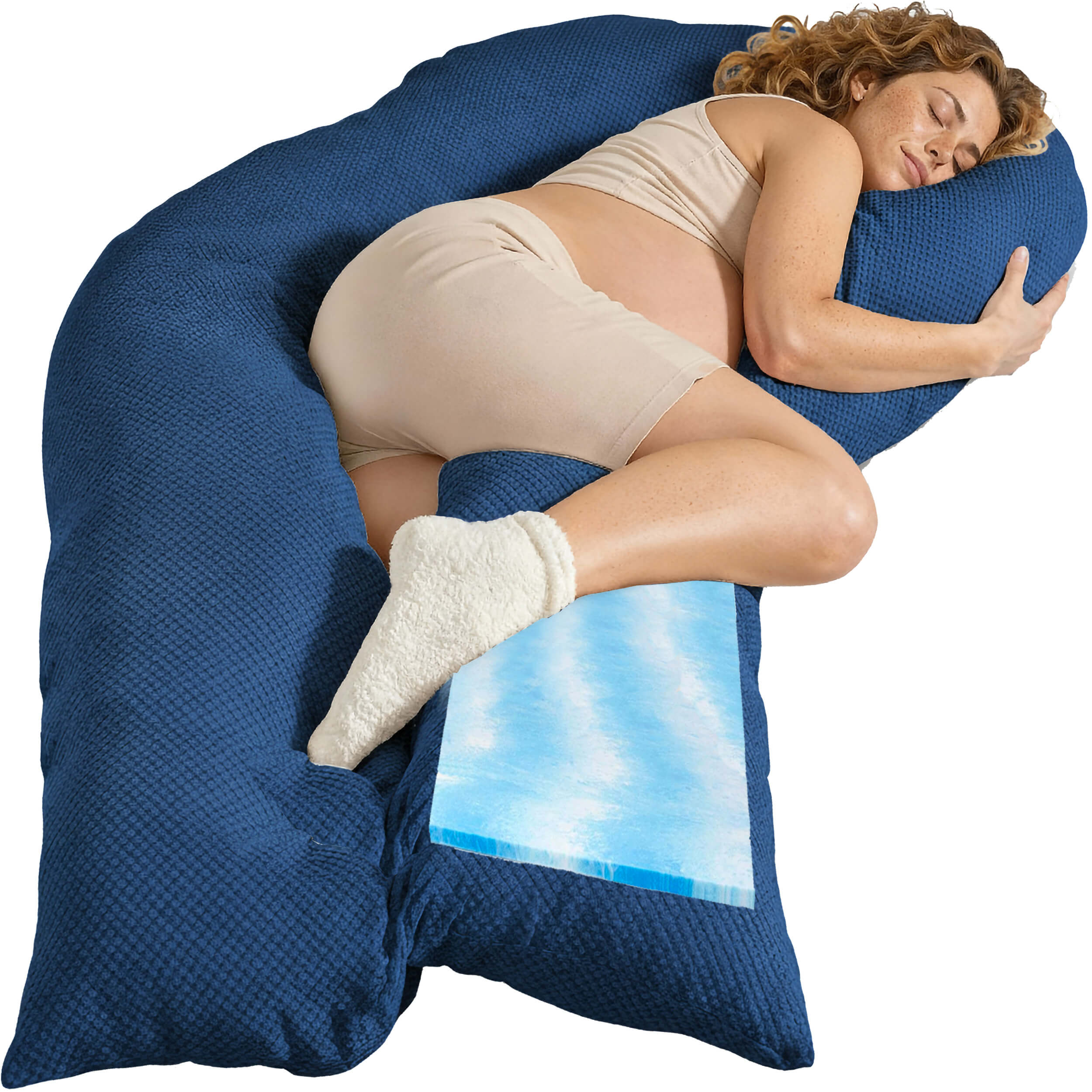 Schwangerschaftskissen VISCO XXL mit Bezug Deluxe
