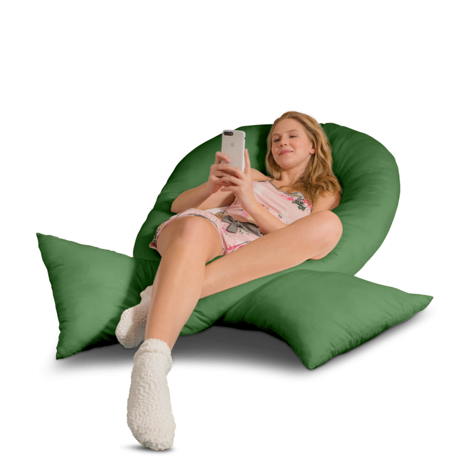 Seitenschläferkissen VISCO XXL mit Bezug Baumwolle