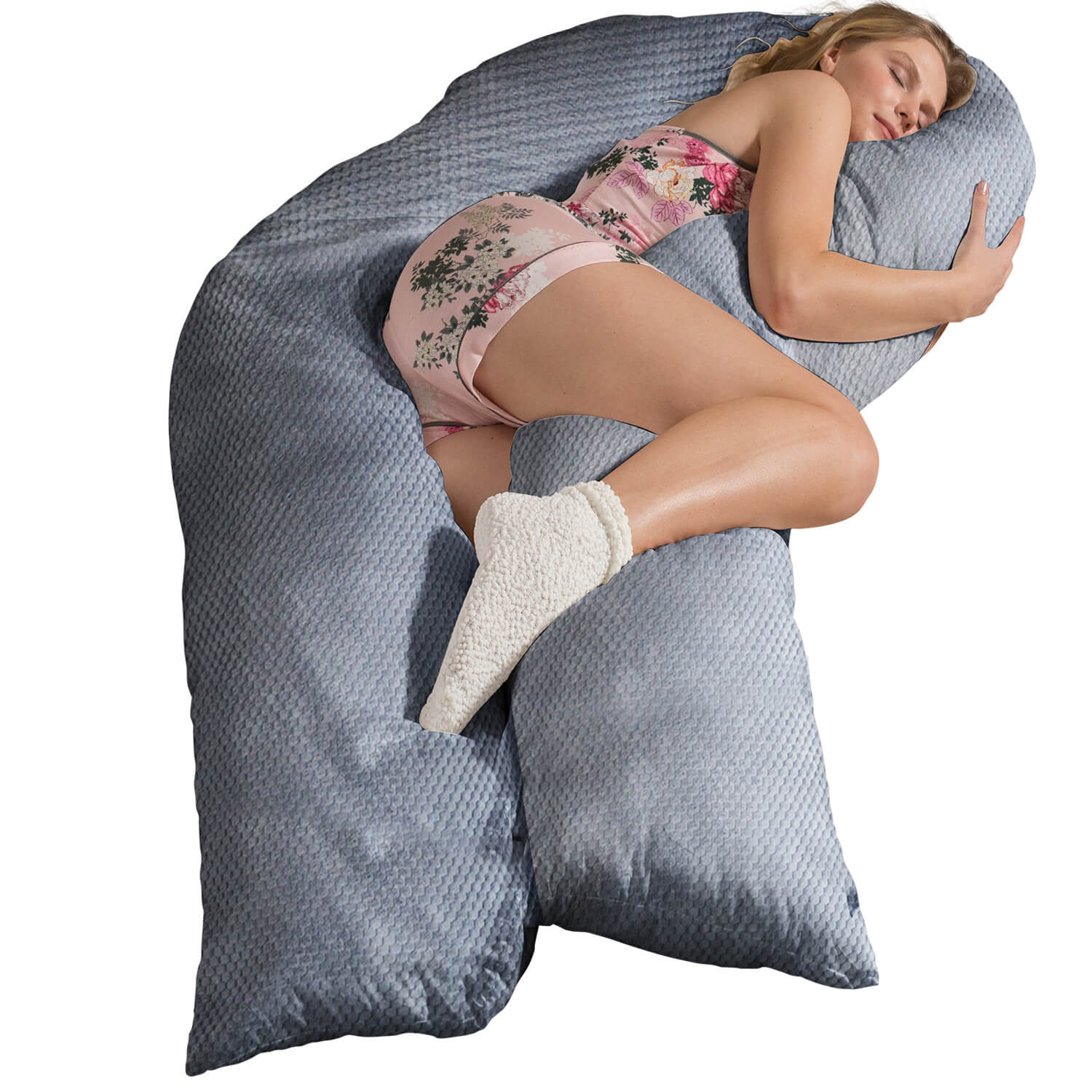 Stillkissen XXL VISCO U mit Bezug Deluxe