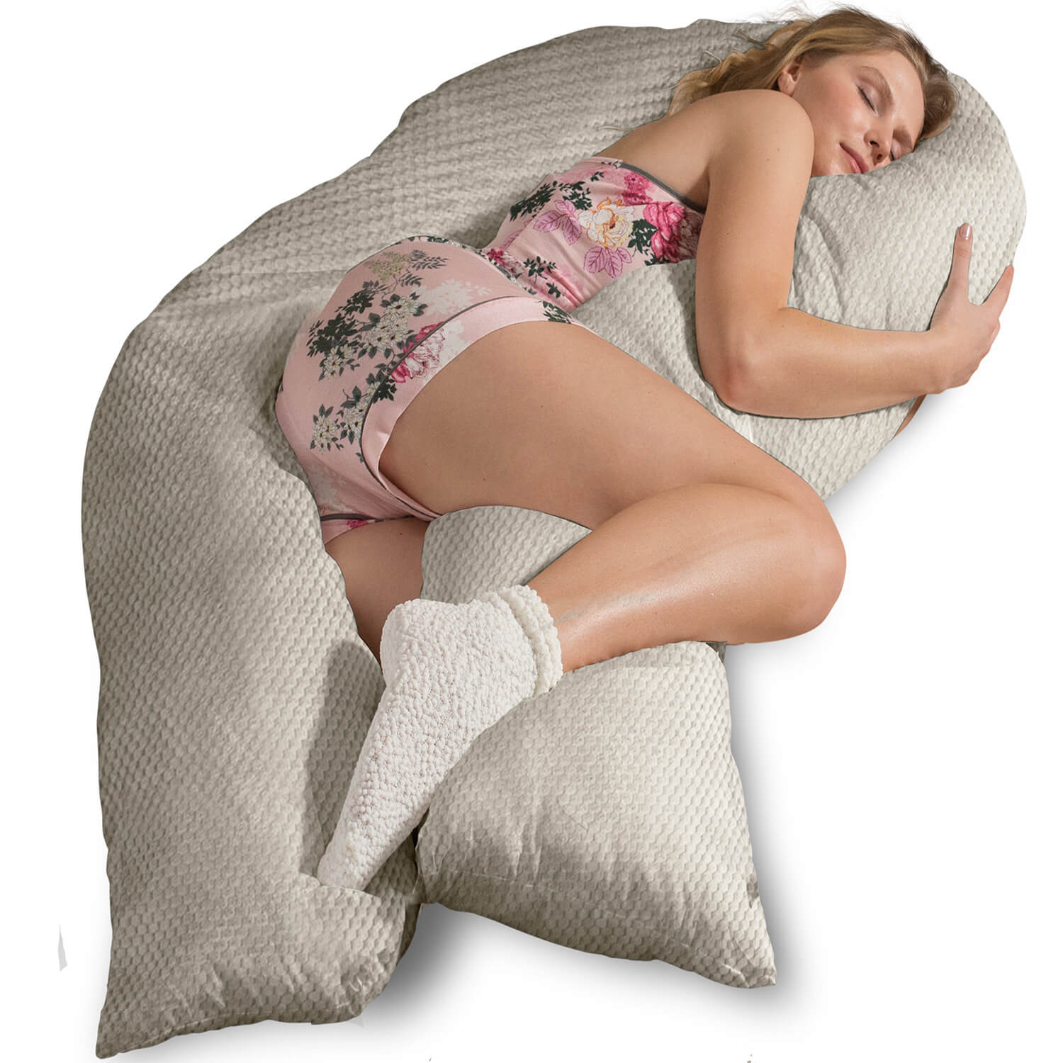 Seitenschläferkissen VISCO mit Bezug Deluxe