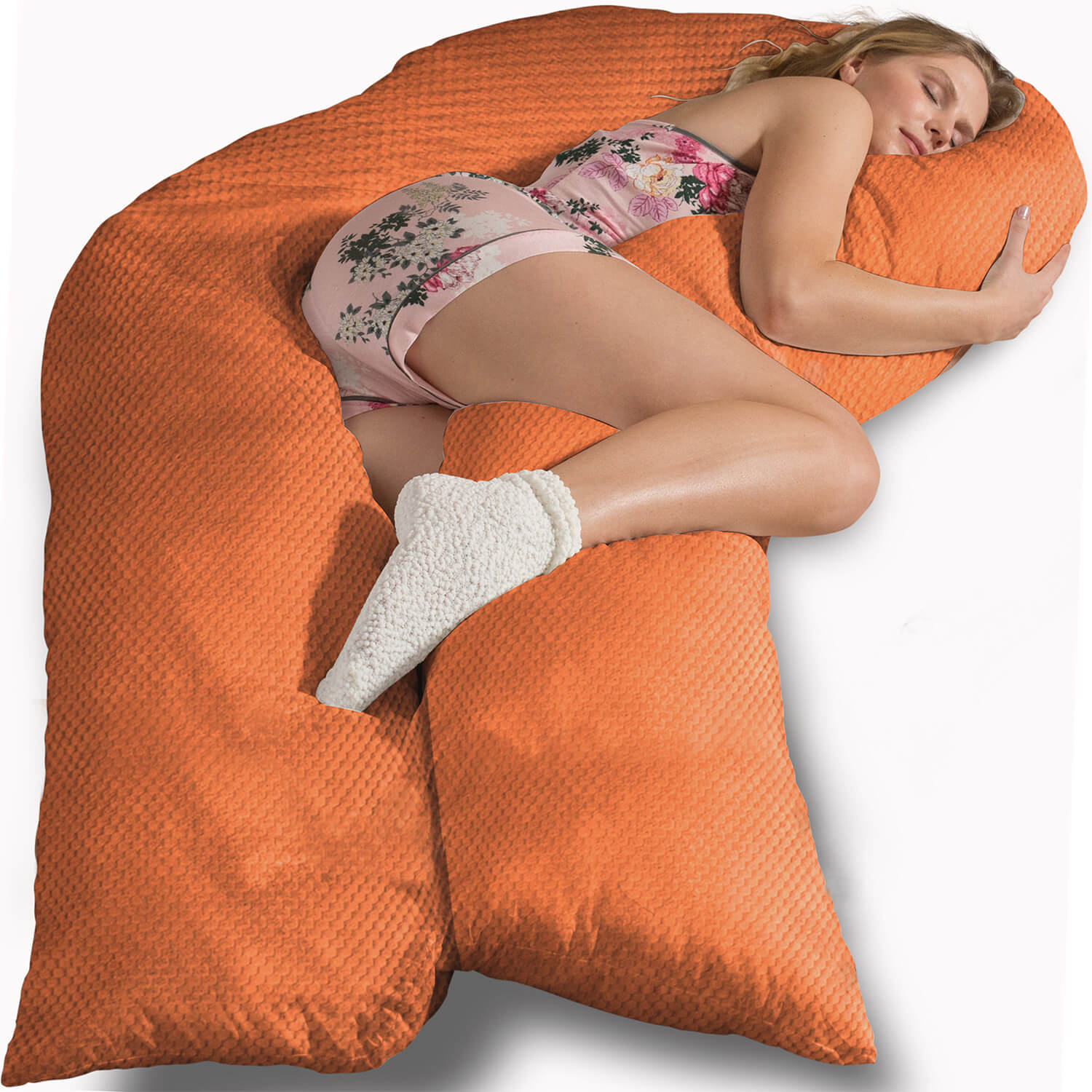 Seitenschläferkissen VISCO XXL mit Bezug Deluxe