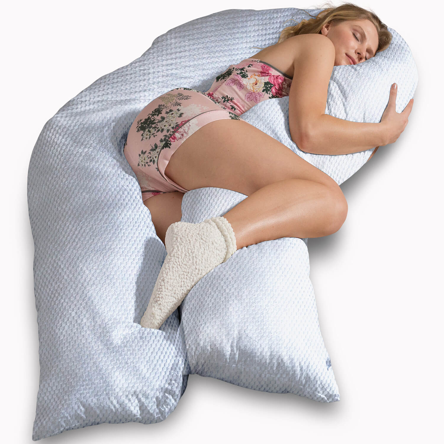 Seitenschläferkissen VISCO mit Bezug Deluxe