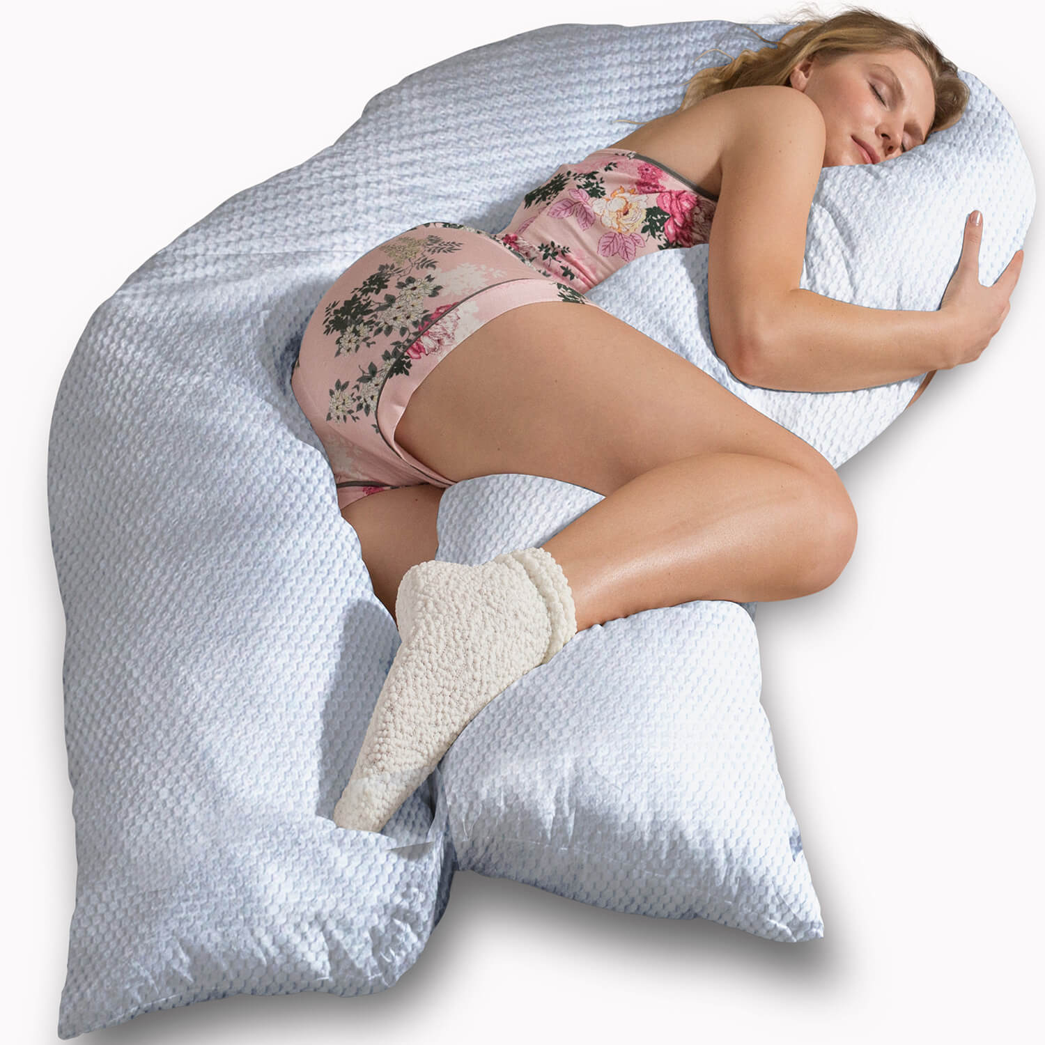 Schwangerschaftskissen VISCO XXL mit Bezug Deluxe