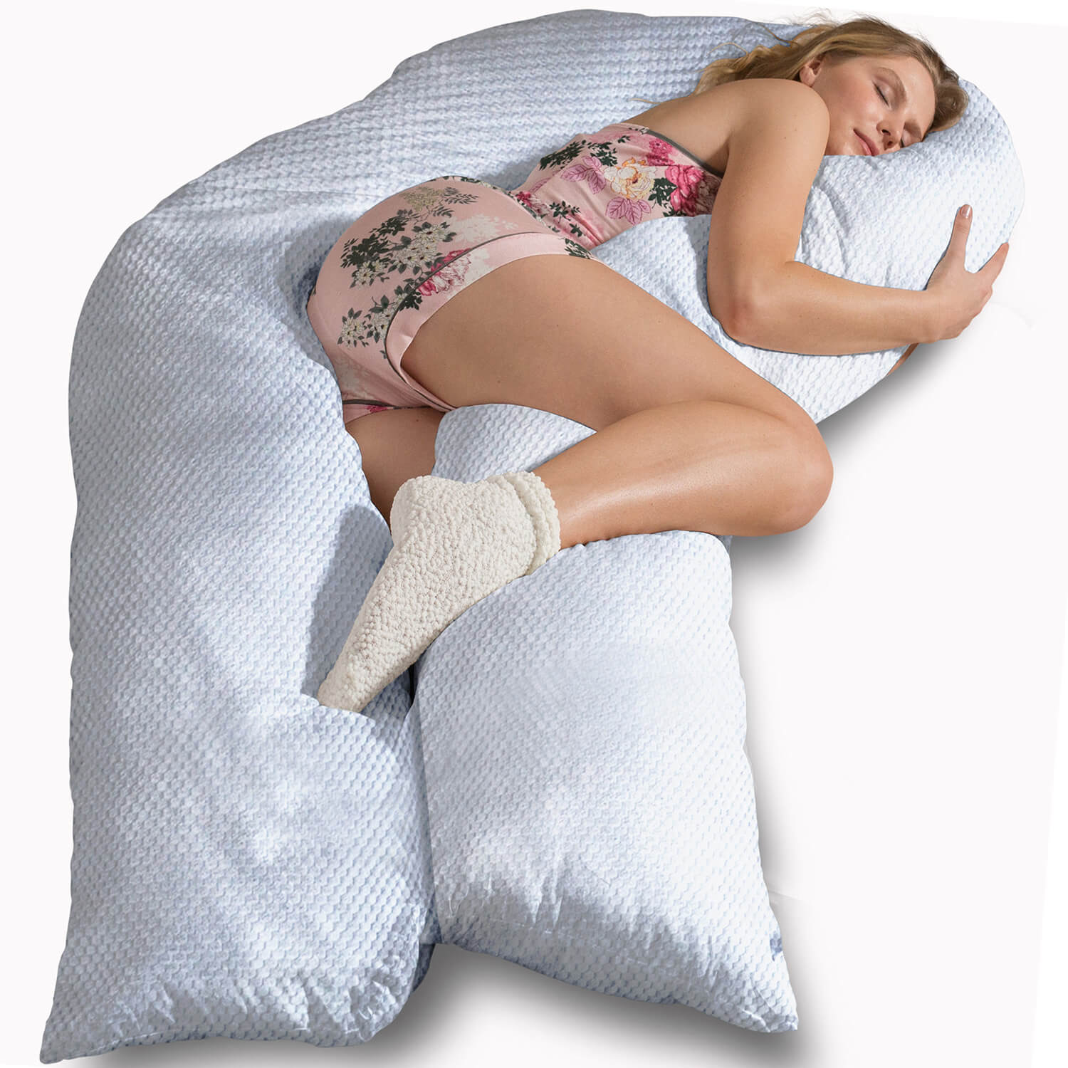 Seitenschläferkissen VISCO mit Bezug Deluxe