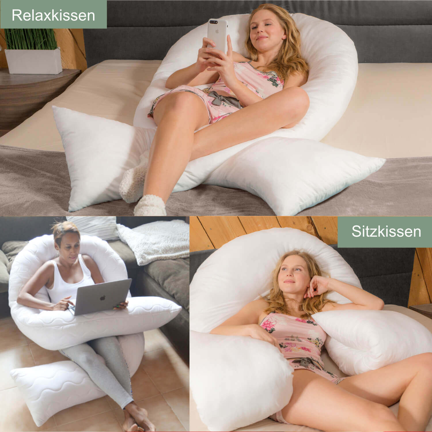 Komfortkissen VISCO XXL mit Bezug Deluxe
