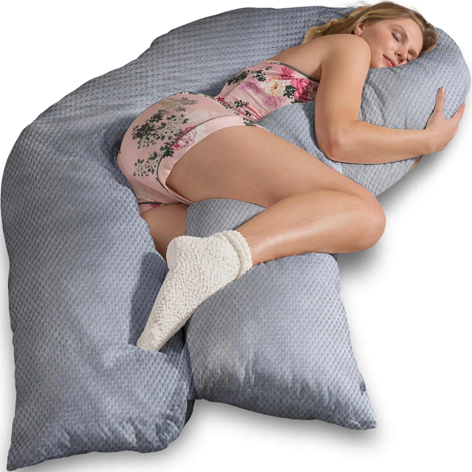 Seitenschläferkissen VISCO XXL mit Bezug Deluxe