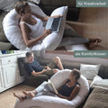 Seitenschläferkissen VISCO COMFORT U mit Bezug Deluxe - Seitenschläferkissen