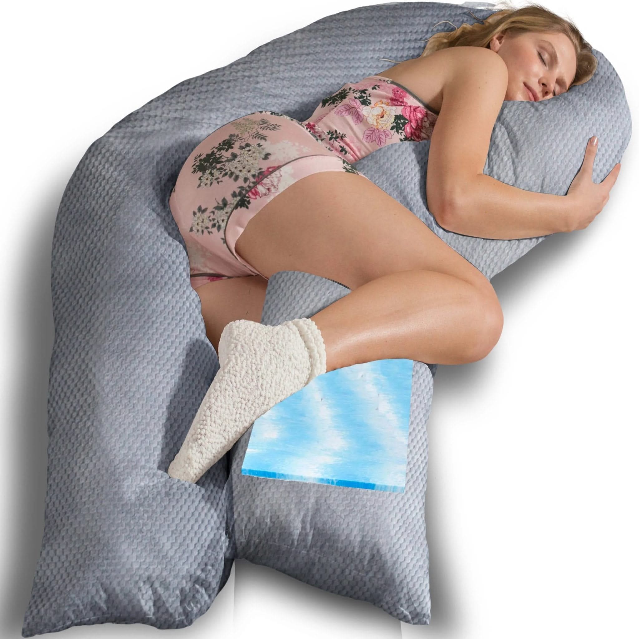 Seitenschläferkissen VISCO COMFORT U mit Bezug Deluxe - Seitenschläferkissen