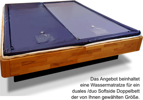 Wasserbettmatratze Dual Softside Wasserkern PREMIUM