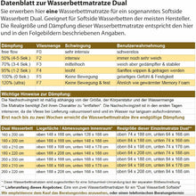 Laden Sie das Bild in den Galerie-Viewer, Wasserbettmatratze Solo / Softside Wassermatratze Mono PREMIUM