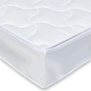 Wasserbett-Spann-Auflage SILVER (echt Silber) für jedes Wasserbett geeignet mit Reißverschluß