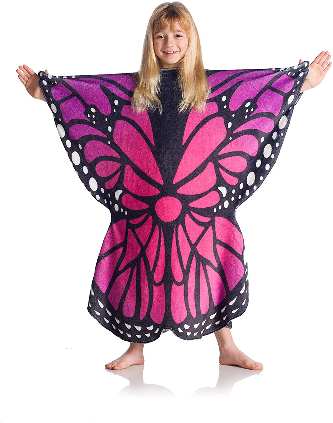 Schmetterlings Kuscheldecke zum anziehen für Kinder / Mega Sweatshirt